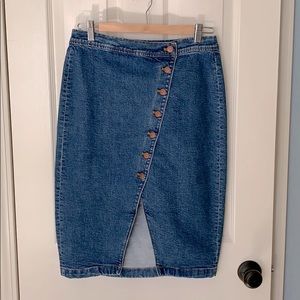 Madewell denim pencil skirt 29